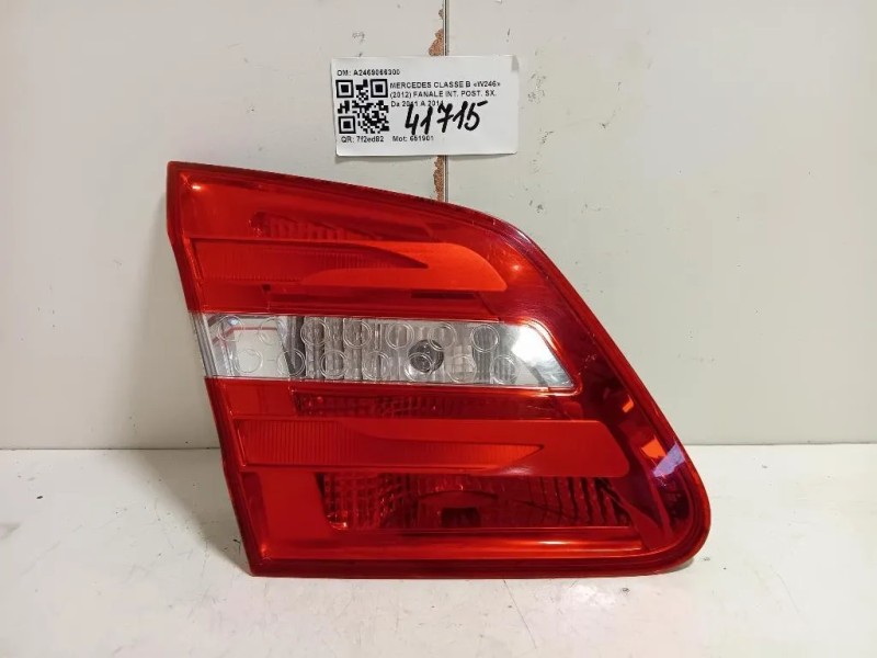 Fanale INT POST SX A2469066300 Mercedes Classe B W246 2012