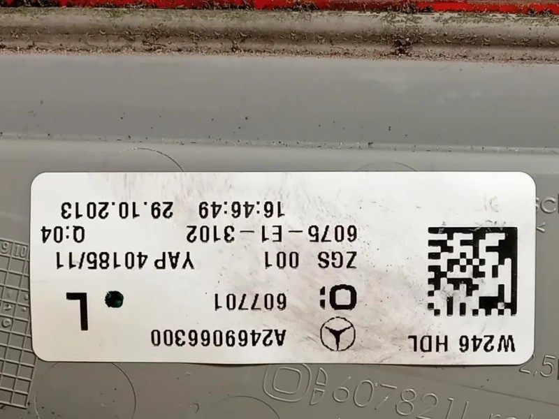 Fanale INT POST SX A2469066300 Mercedes Classe B W246 2012