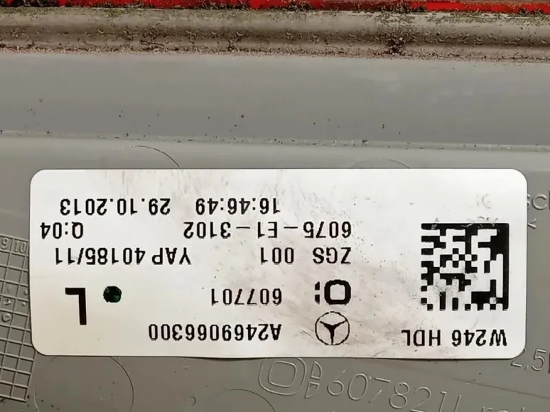 Fanale INT POST SX A2469066300 Mercedes Classe B W246 2012