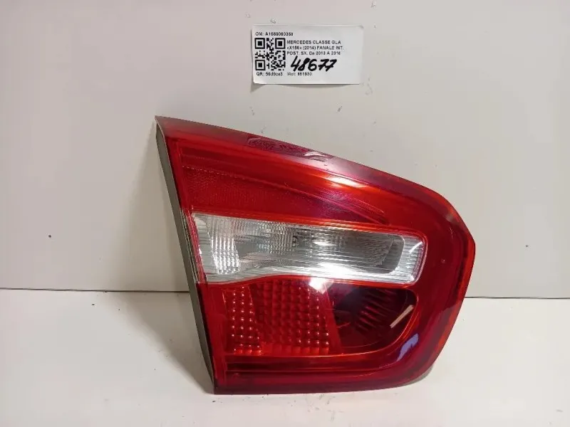 Fanale INT POST SX A1569060358 Mercedes Classe GLA X156 2014