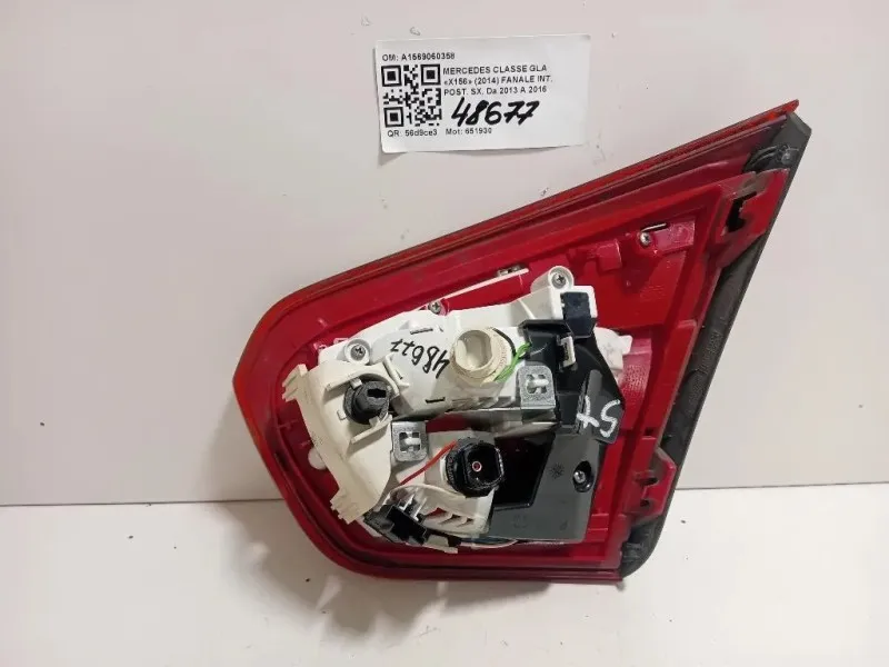 Fanale INT POST SX A1569060358 Mercedes Classe GLA X156 2014