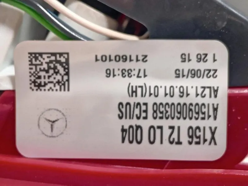 Fanale INT POST SX A1569060358 Mercedes Classe GLA X156 2014