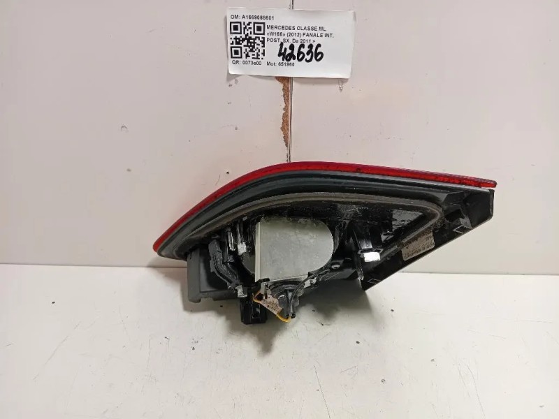Fanale INT POST SX A1669068601 Mercedes Classe ML W166 2012