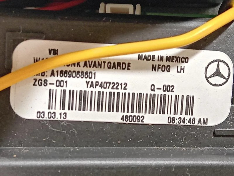 Fanale INT POST SX A1669068601 Mercedes Classe ML W166 2012