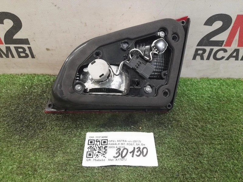 Fanale INT POST SX 13314056 Opel Astra J 2012