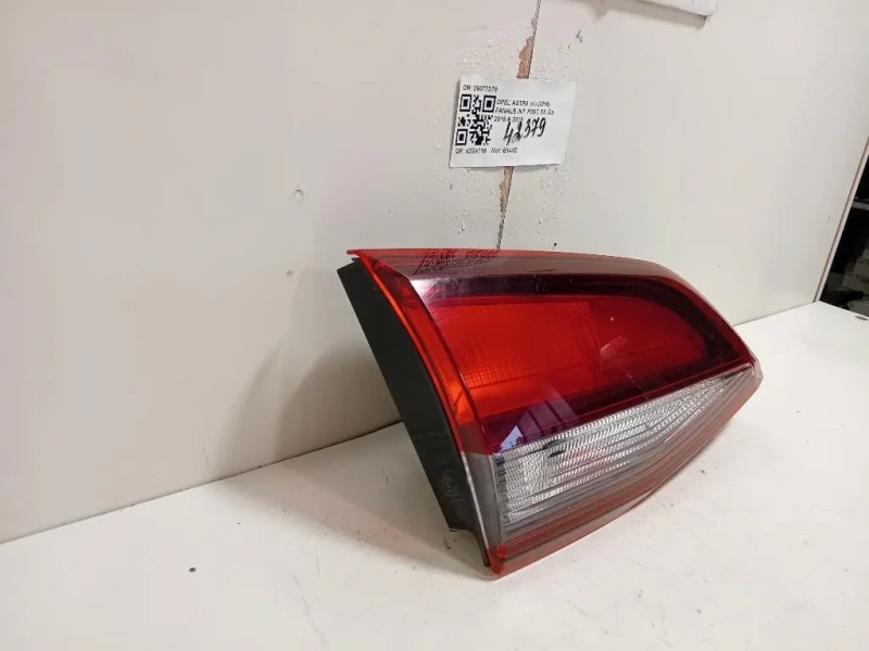 Fanale INT POST SX 39077378 Opel Astra K 2016