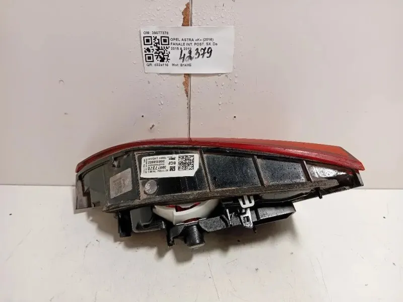 Fanale INT POST SX 39077378 Opel Astra K 2016