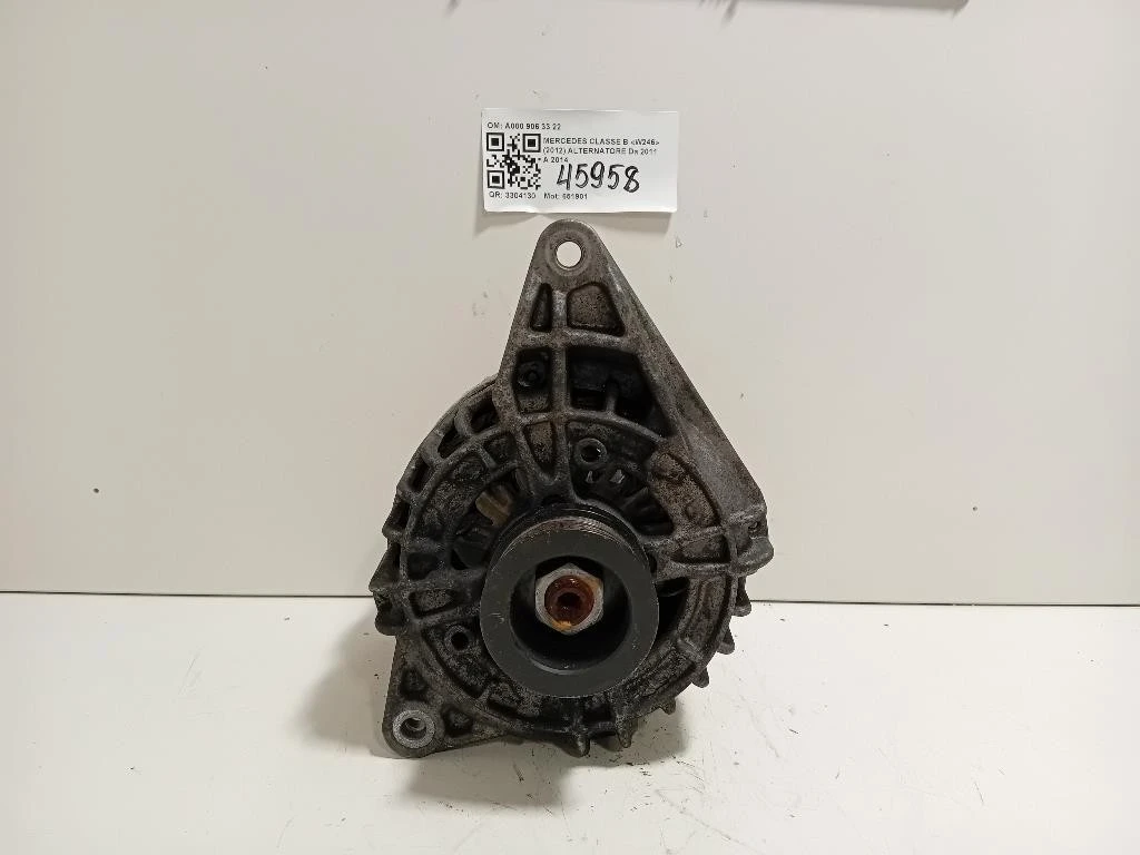 Alternatore A000 906 33 22 Mercedes Classe B W246 2012
