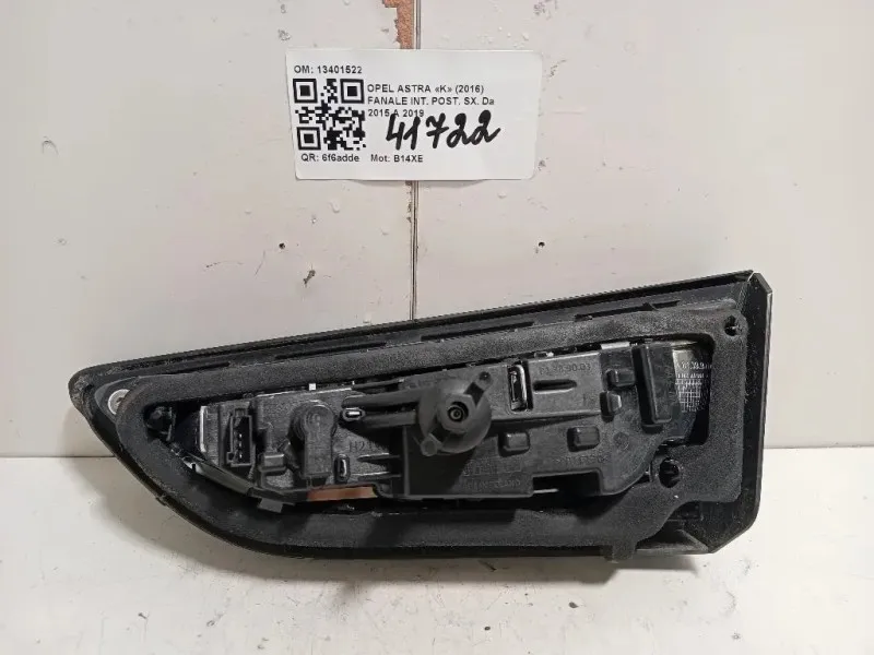 Fanale INT POST SX 13401522 Opel Astra K 2016