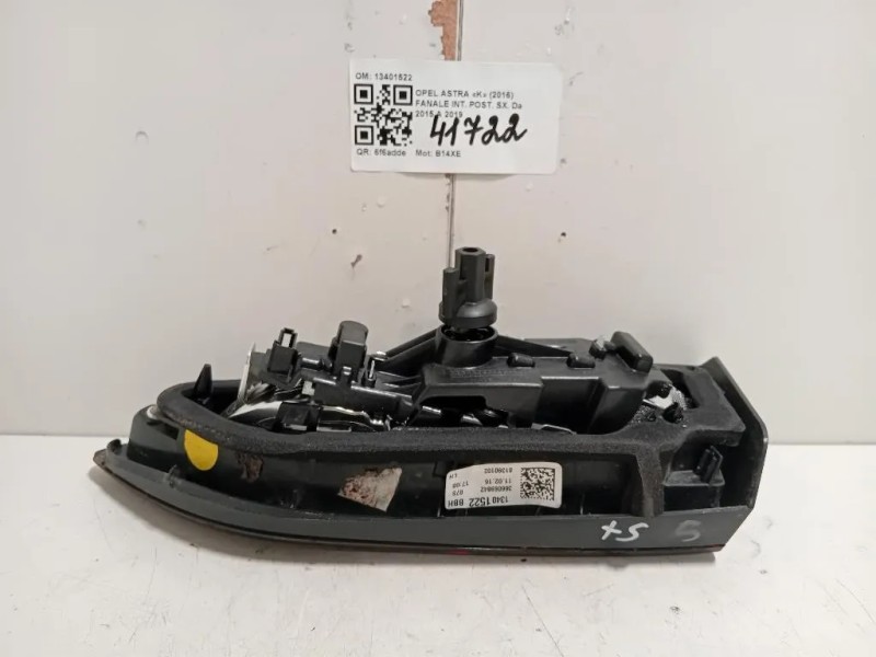 Fanale INT POST SX 13401522 Opel Astra K 2016