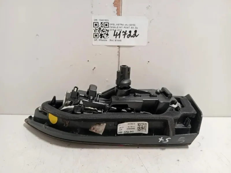 Fanale INT POST SX 13401522 Opel Astra K 2016