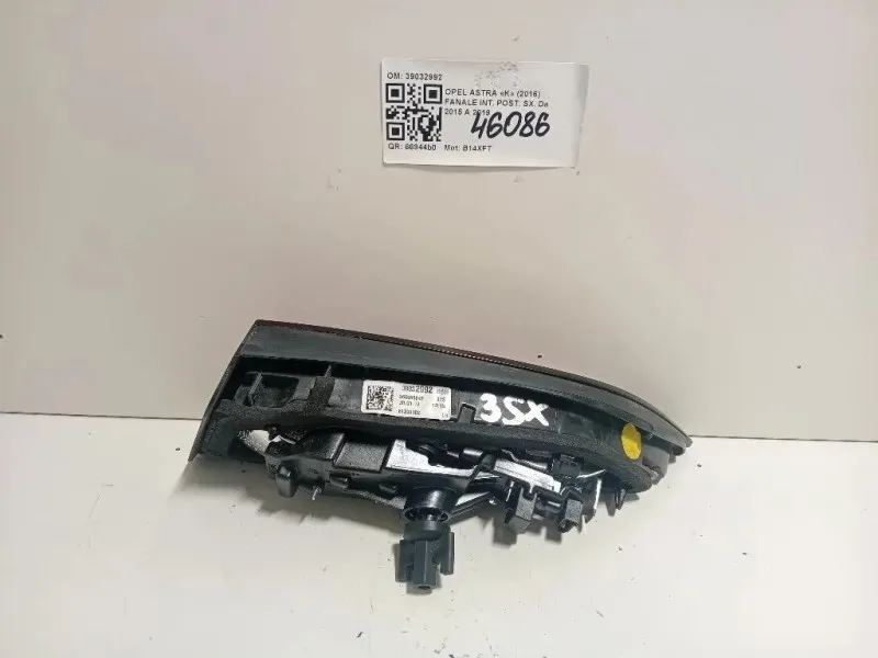Fanale INT POST SX 39032992 Opel Astra K 2016