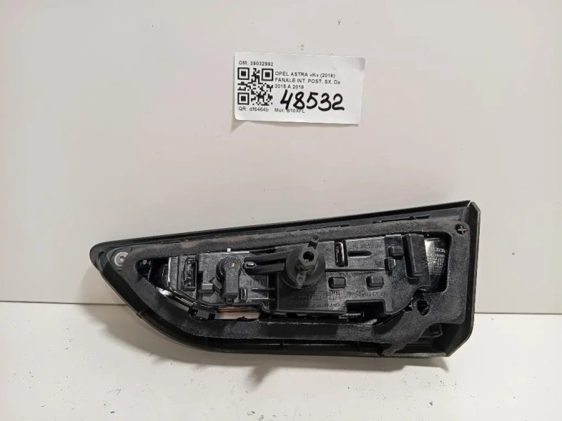 Fanale INT POST SX 39032992 Opel Astra K 2016