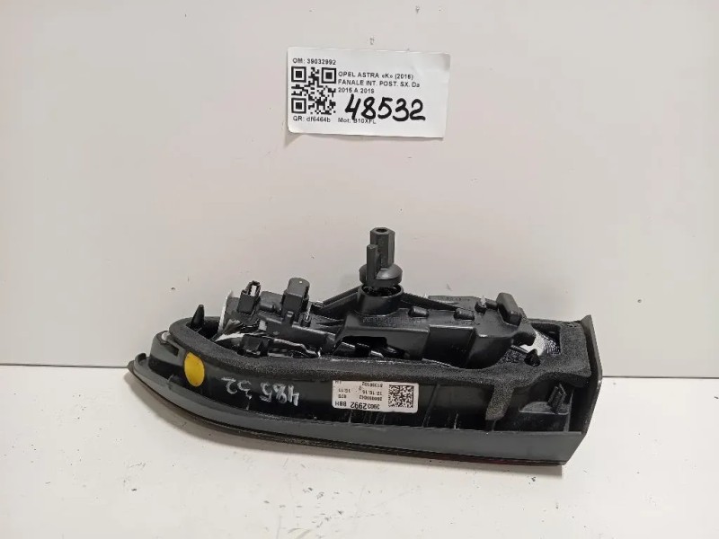 Fanale INT POST SX 39032992 Opel Astra K 2016