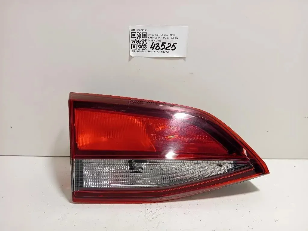 Fanale INT POST SX 39077380 Opel Astra K 2016