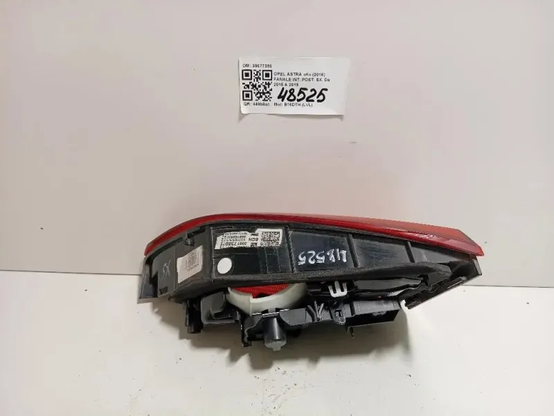 Fanale INT POST SX 39077380 Opel Astra K 2016