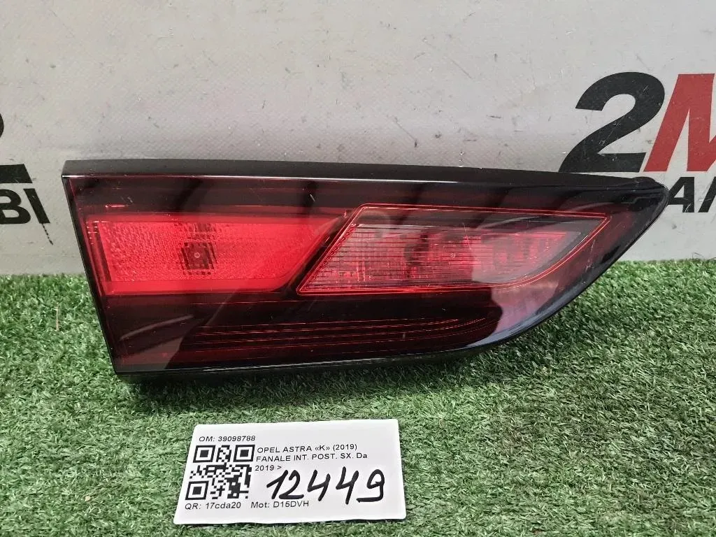 Fanale INT POST SX 39098788 Opel Astra K 2019