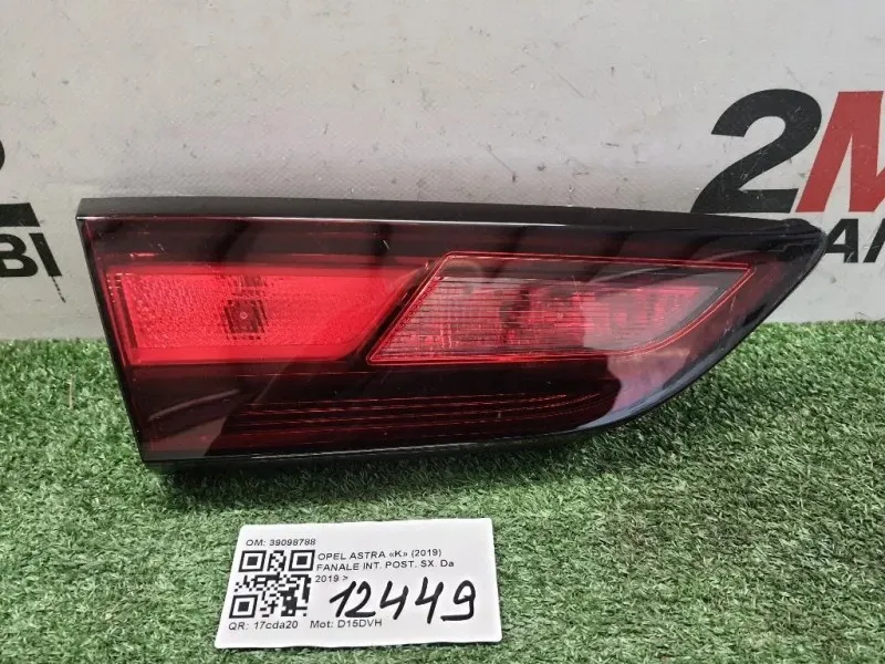 Fanale INT POST SX 39098788 Opel Astra K 2019