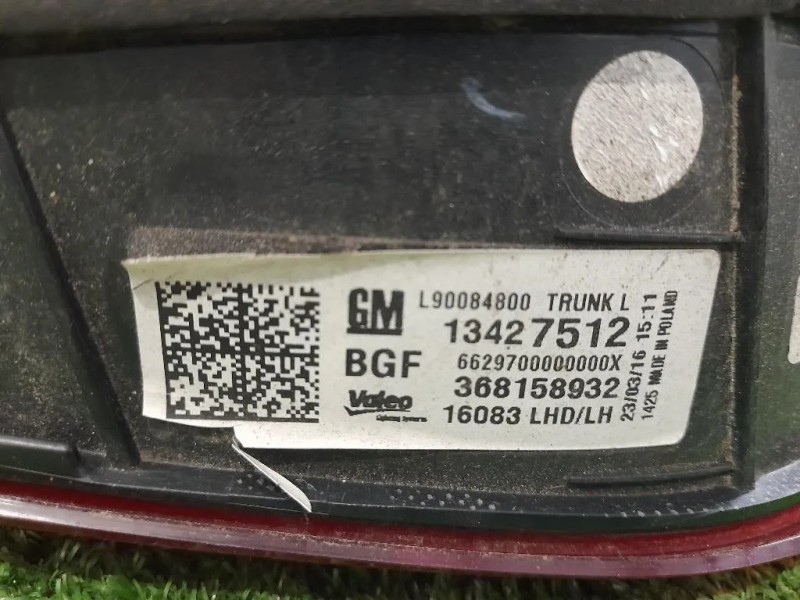 Fanale INT POST SX 13427512 Opel Astra K SW 2016