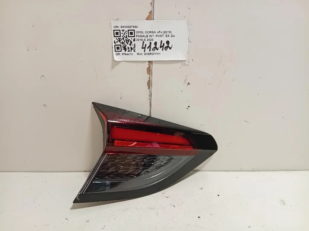 Fanale INT POST SX 9830097780 SINISTRO SX Opel Corsa F 2019