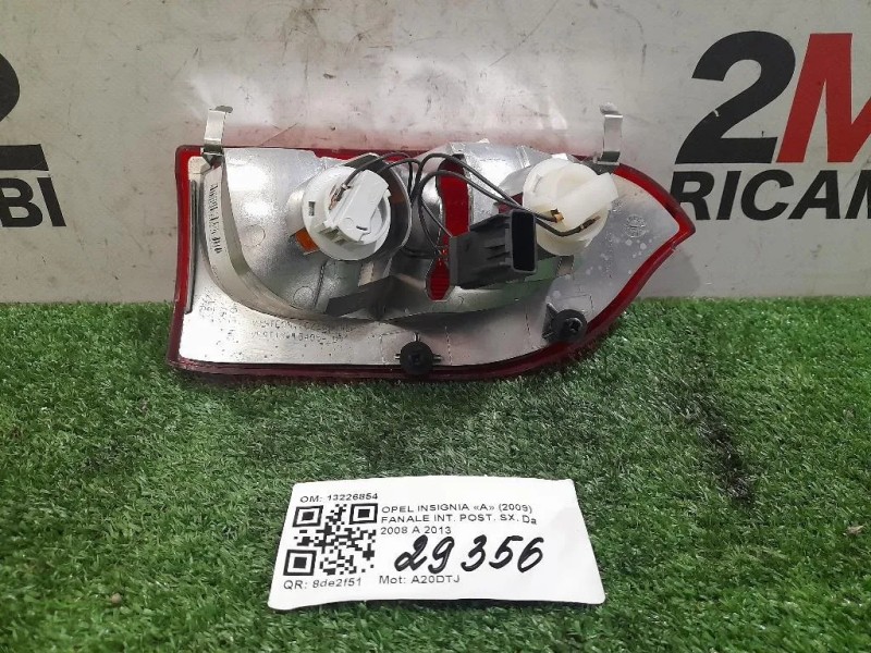 Fanale INT POST SX 13226854 Opel Insignia A 2009