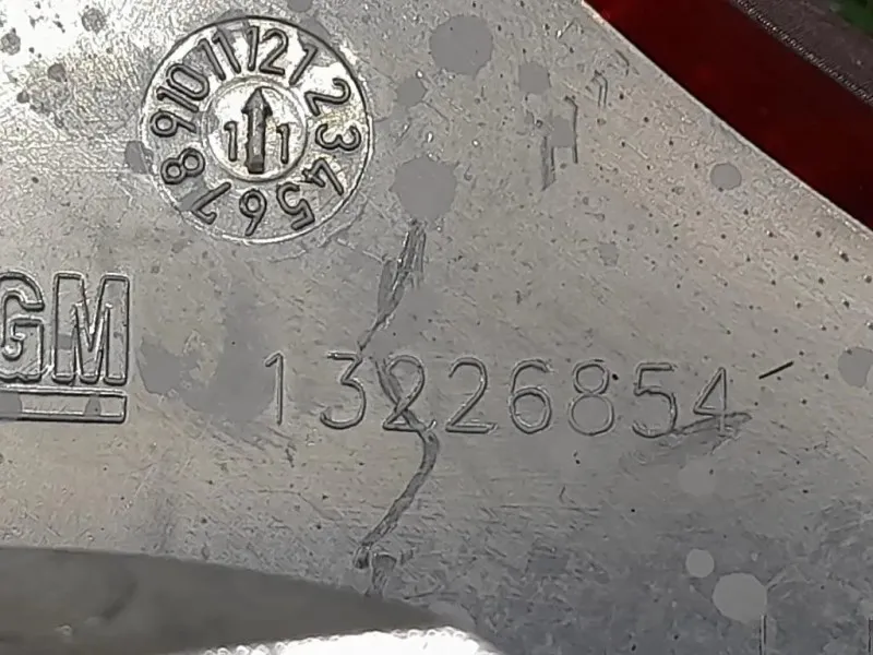 Fanale INT POST SX 13226854 Opel Insignia A 2009