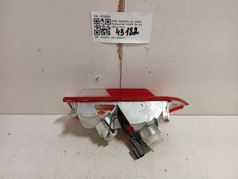 Fanale INT POST SX 13226854 SX Opel Insignia A 2009