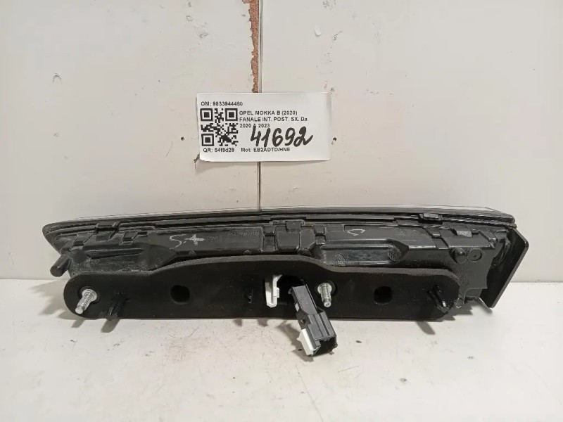 Fanale INT POST SX 9833944480 Opel Mokka B 2020