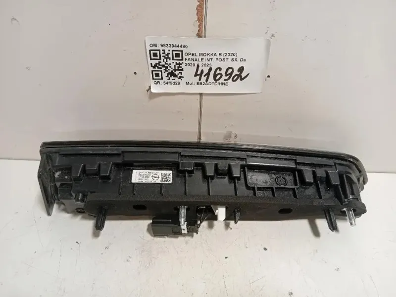 Fanale INT POST SX 9833944480 Opel Mokka B 2020