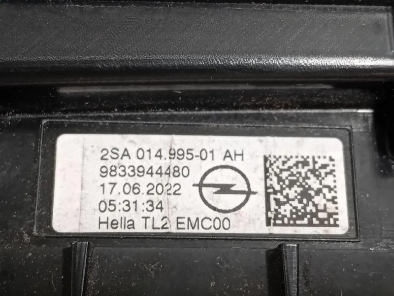 Fanale INT POST SX 9833944480 Opel Mokka B 2020