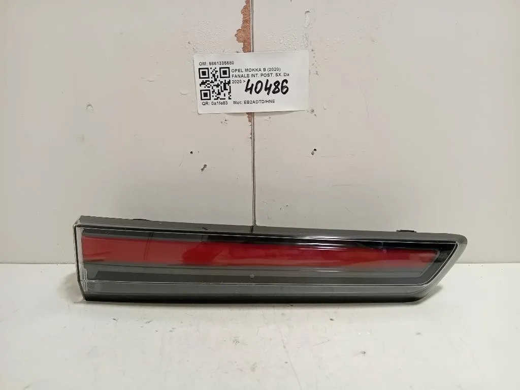 Fanale INT POST SX 9861335680 Opel Mokka B 2020