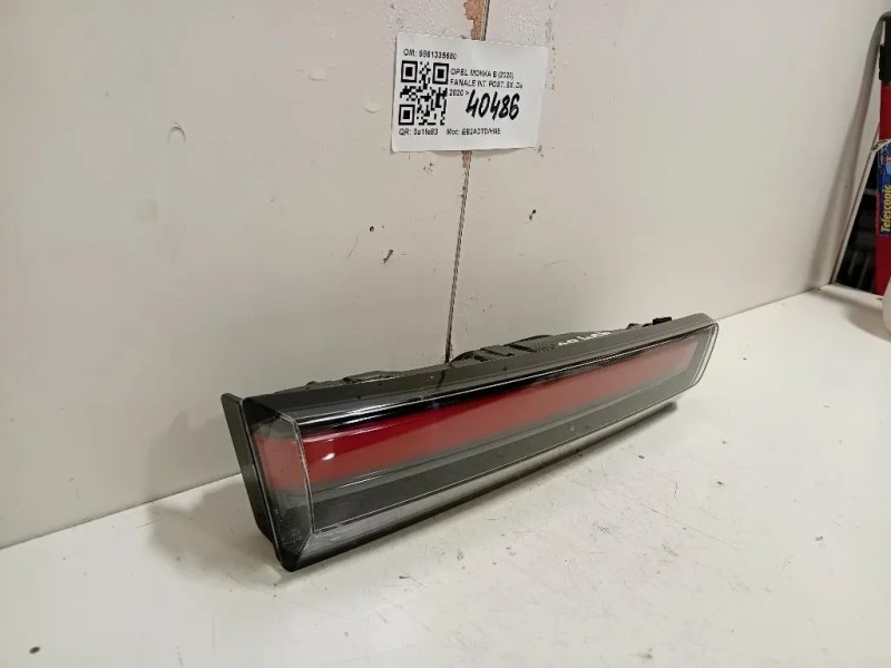 Fanale INT POST SX 9861335680 Opel Mokka B 2020