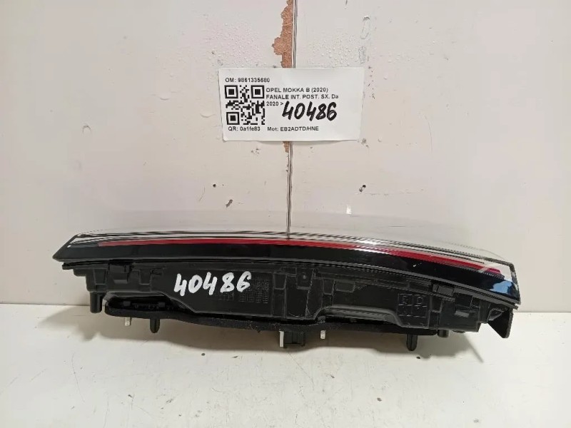 Fanale INT POST SX 9861335680 Opel Mokka B 2020