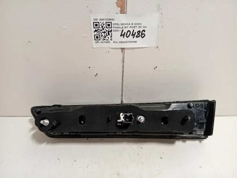 Fanale INT POST SX 9861335680 Opel Mokka B 2020