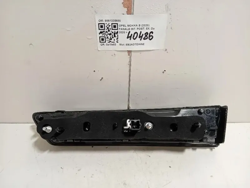 Fanale INT POST SX 9861335680 Opel Mokka B 2020