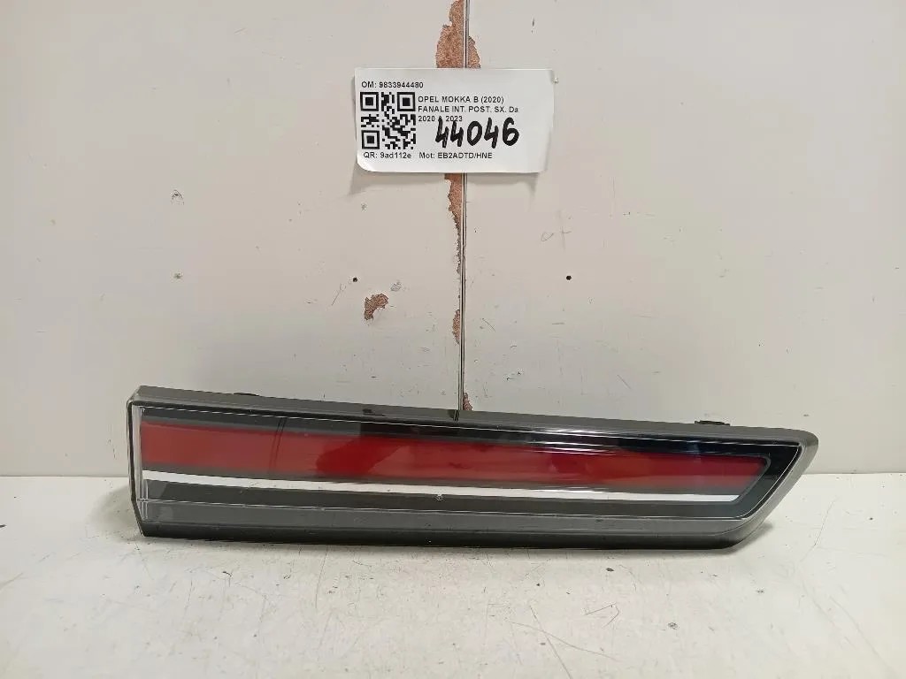 Fanale INT POST SX 9833944480 Opel Mokka B 2020