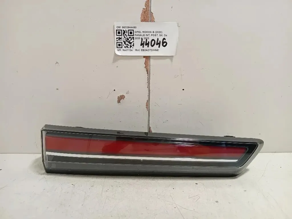 Fanale INT POST SX 9833944480 Opel Mokka B 2020