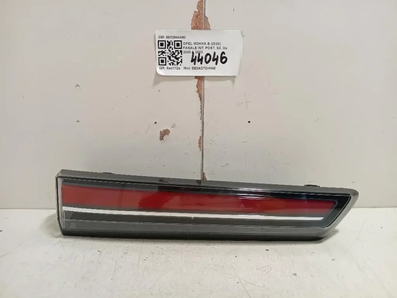 Fanale INT POST SX 9833944480 Opel Mokka B 2020