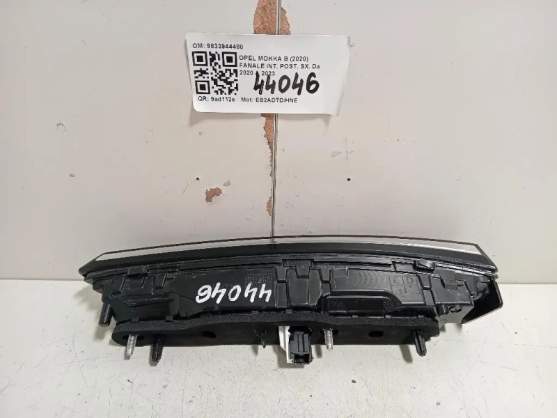 Fanale INT POST SX 9833944480 Opel Mokka B 2020