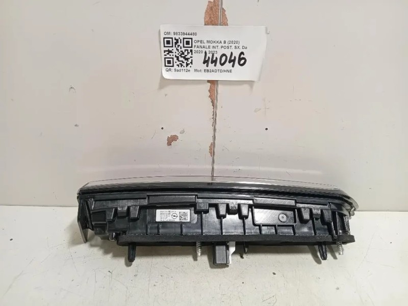 Fanale INT POST SX 9833944480 Opel Mokka B 2020