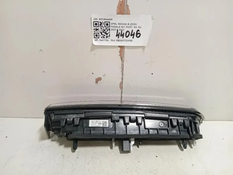 Fanale INT POST SX 9833944480 Opel Mokka B 2020