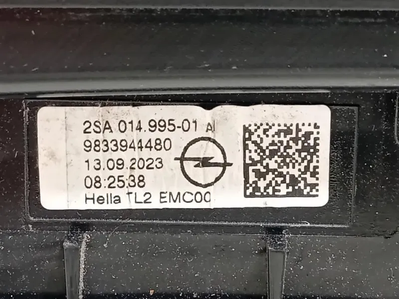 Fanale INT POST SX 9833944480 Opel Mokka B 2020