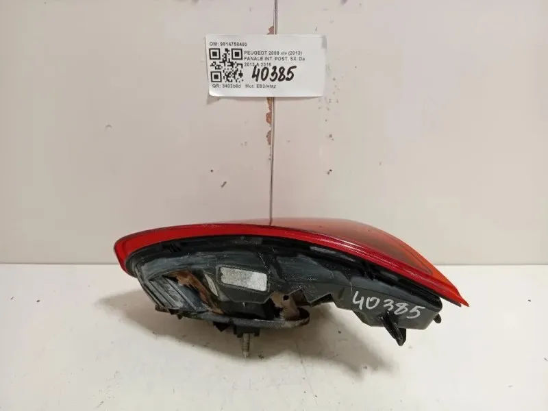 Fanale INT POST SX 9814758480 Peugeot 2008 I 2013
