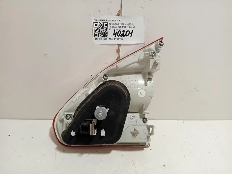 Fanale INT POST SX 9678074480 Peugeot 2008 I 2013