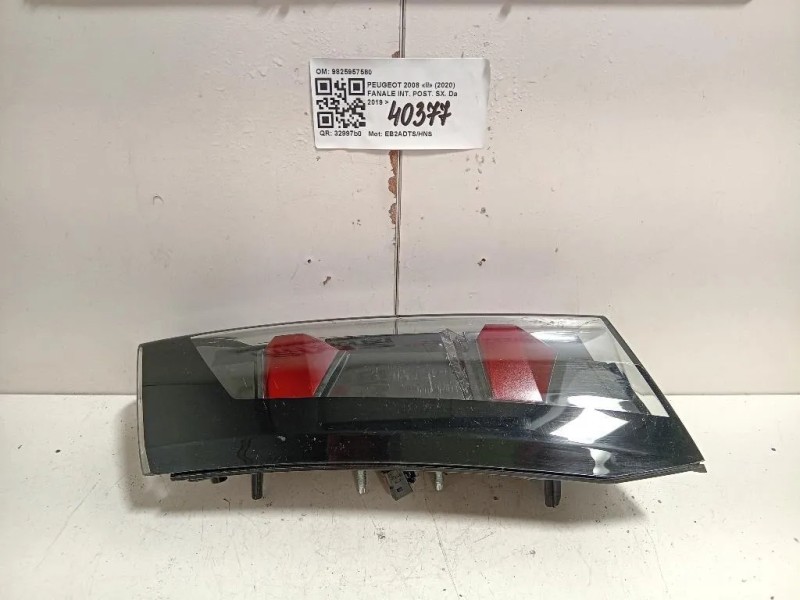 Fanale INT POST SX 9825957580 Peugeot 2008 II 2020