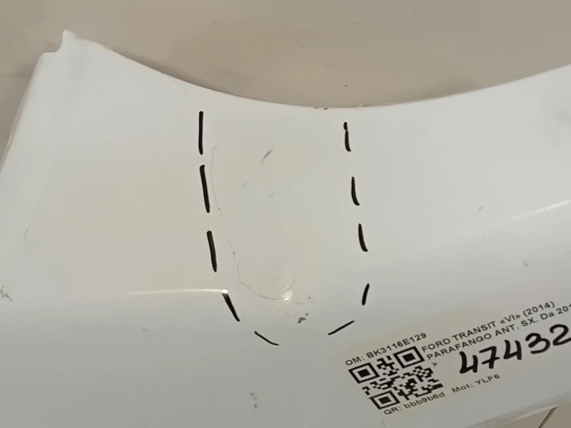 Parafango ANT SX BK3116E129 Ford Transit VI 2014