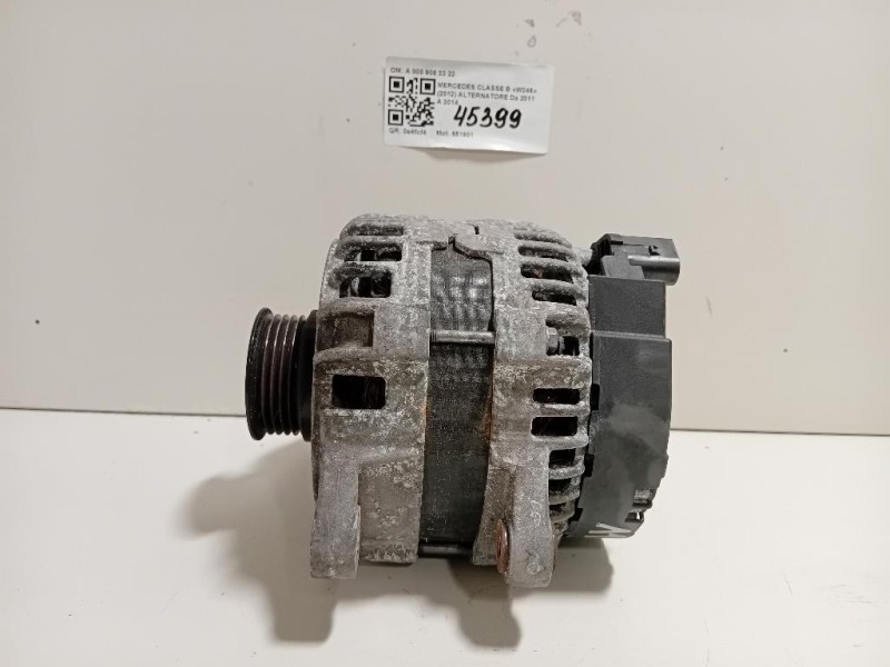 Alternatore A 000 906 33 22 Mercedes Classe B W246 2012