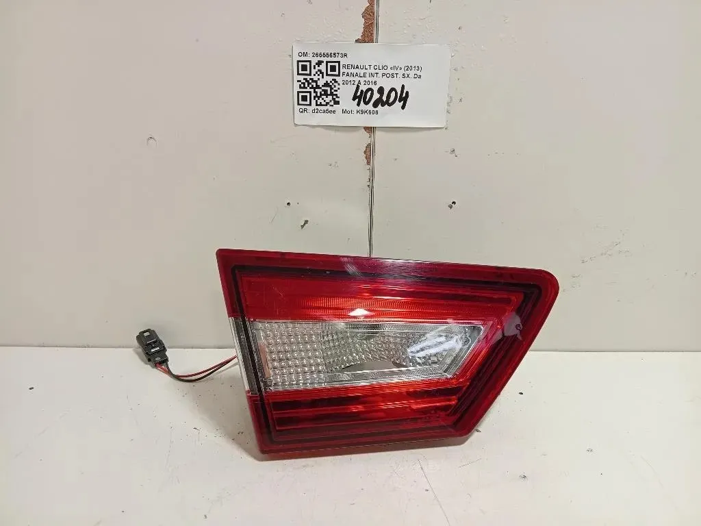 Fanale INT POST SX 265556573R Renault CLIO IV 2013
