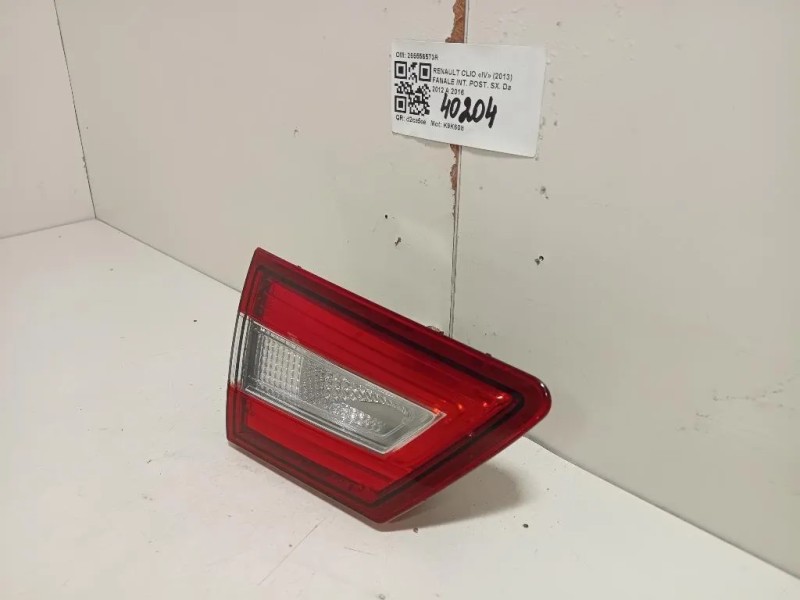 Fanale INT POST SX 265556573R Renault CLIO IV 2013