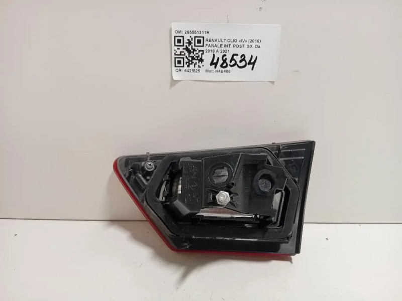 Fanale INT POST SX 265551311R Renault CLIO IV 2016